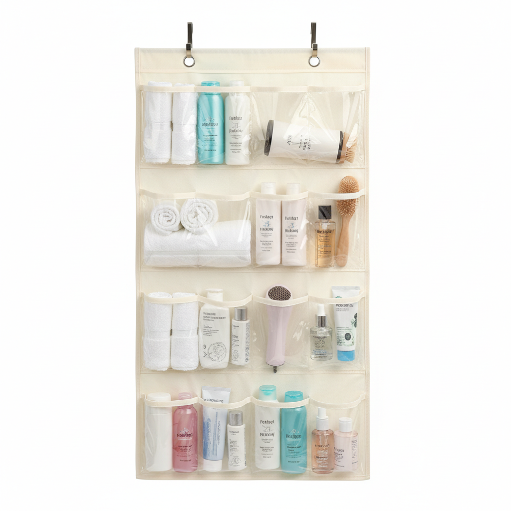 Over-door organizer front view