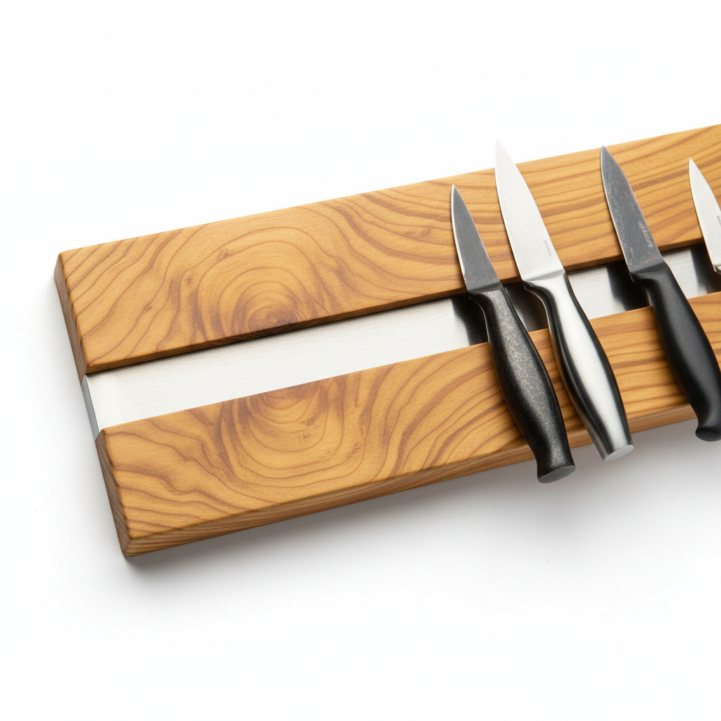 Magnetic Knife Strip close-up detail