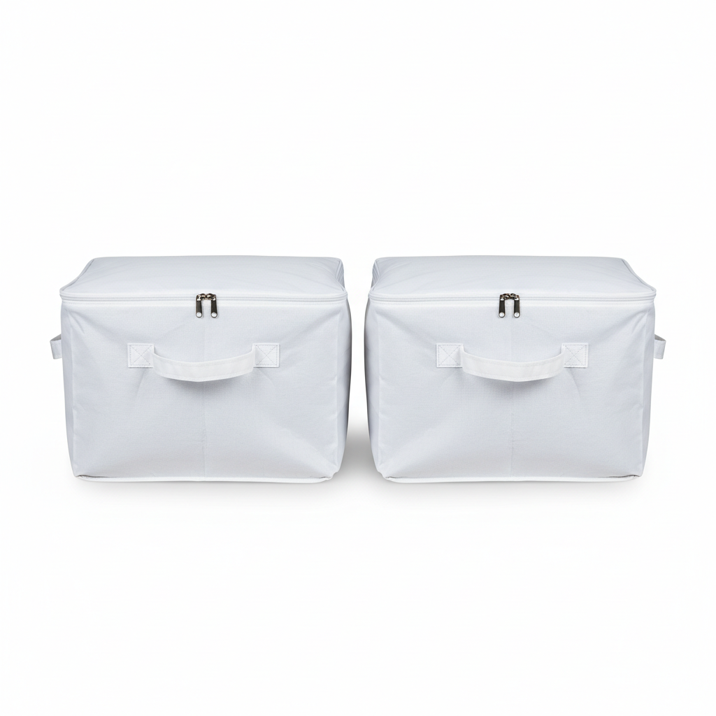 Under-bed storage bags front view