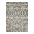 Large area rug full overhead flat lay showing geometric pattern