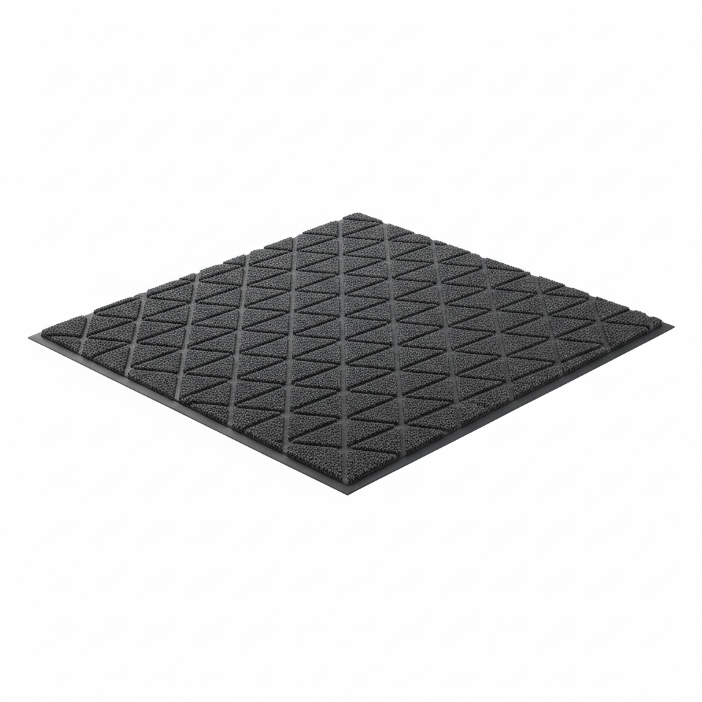 Non-Slip Entryway Doormat Geometric Design