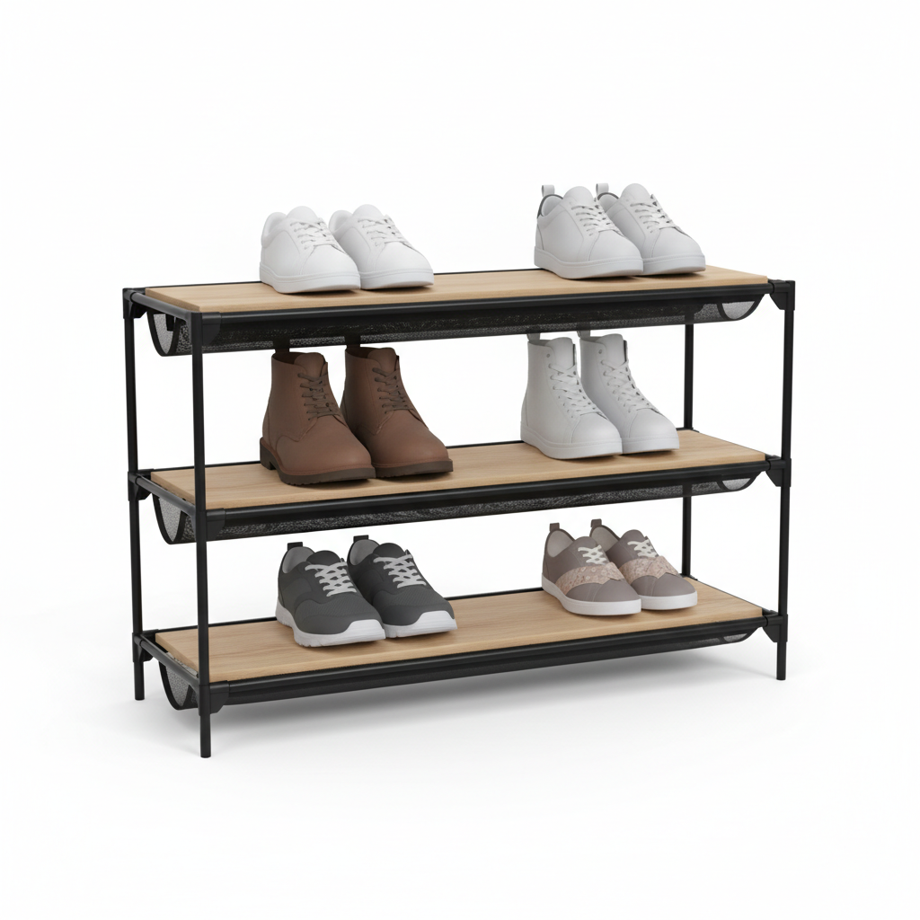 3-Tier Entryway Shoe Rack Organizer
