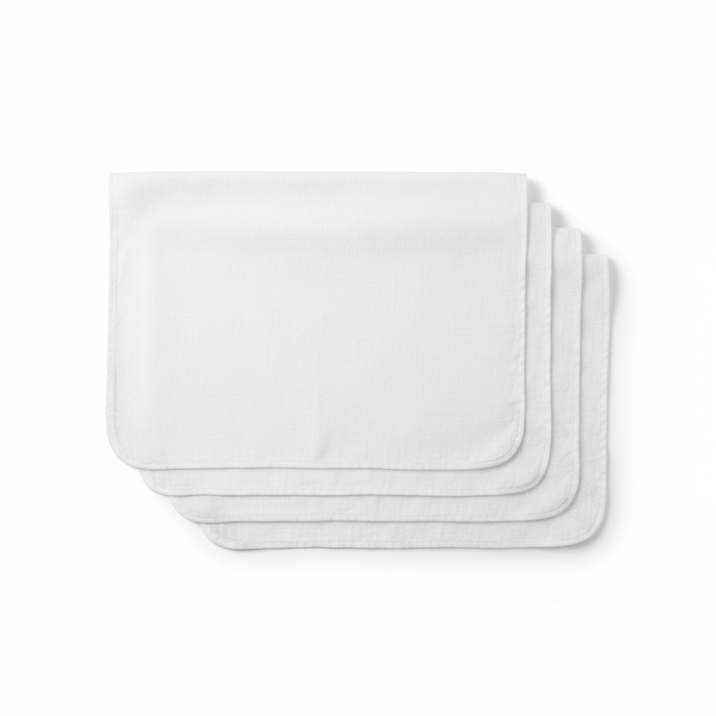 Single placemat flat lay showing full size and shape