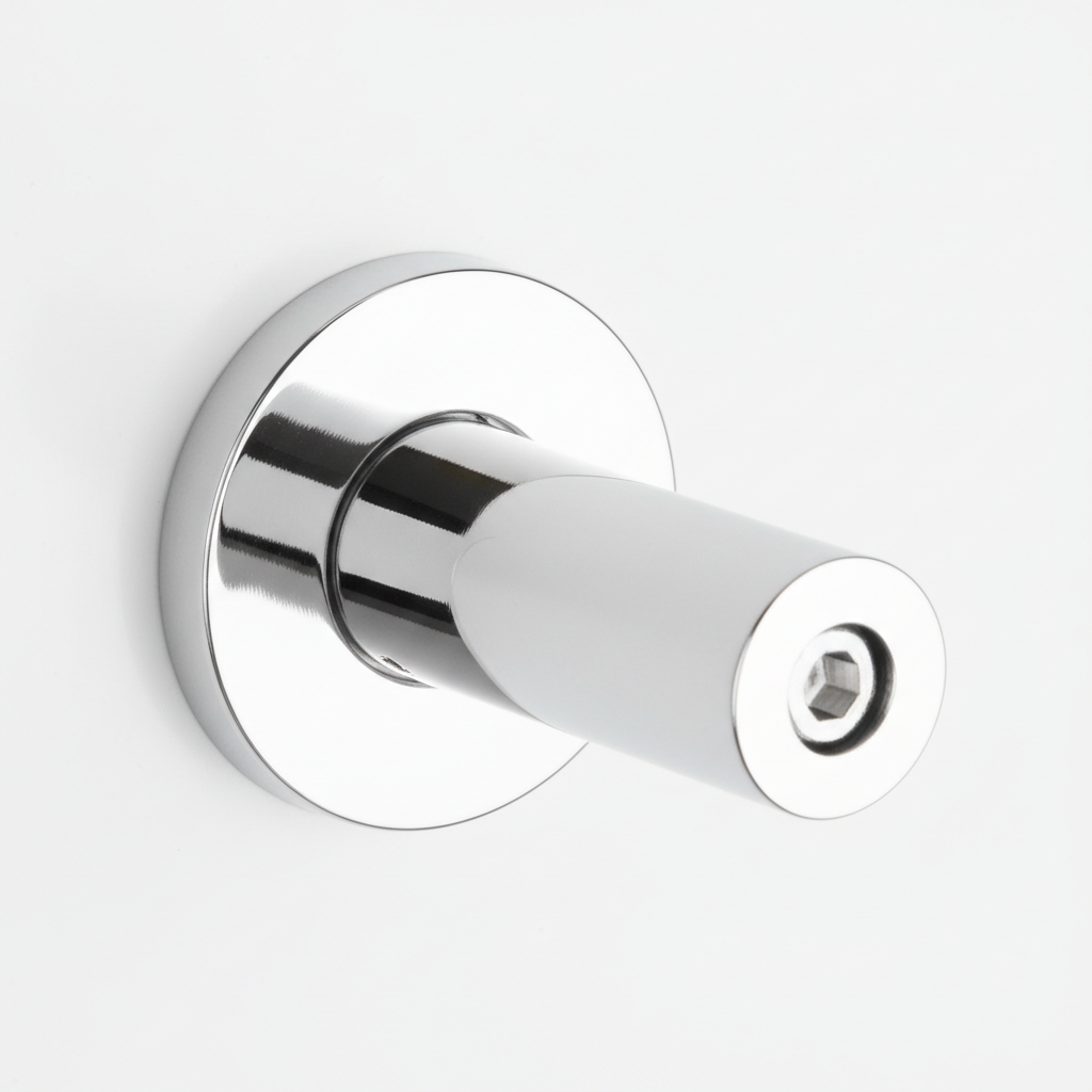 Chrome bracket mounting detail