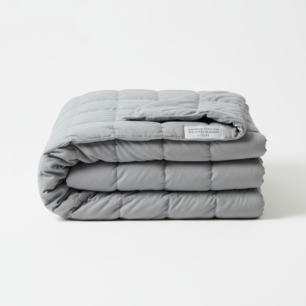 15lb cooling bamboo weighted blanket